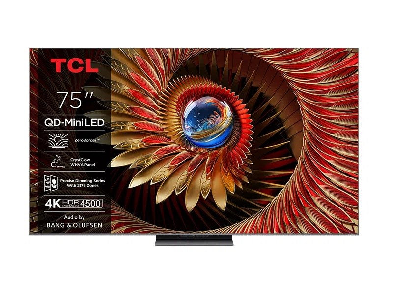 TCL 75C8K TV 190.5 cm (75") 4K Ultra HD Smart TV Wi-Fi 4500 cd/m² Black – TCL