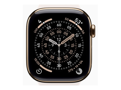 Apple Watch Series 11 42mm 5G Guld Titanium (Ljusrosa Gummiband S/M) – Apple