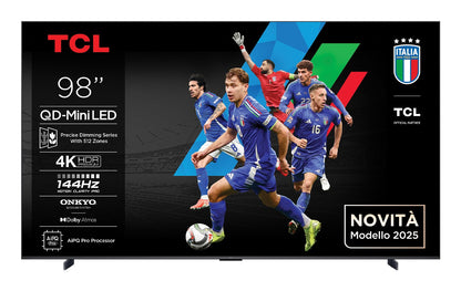 TCL Q6C 98Q6C TV 2.49 m (98") 4K Ultra HD Smart TV Wi-Fi Metallic