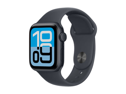 Apple Watch SE 3 40mm Mörkblå (Mörkblå Gummirem M/L) – Apple