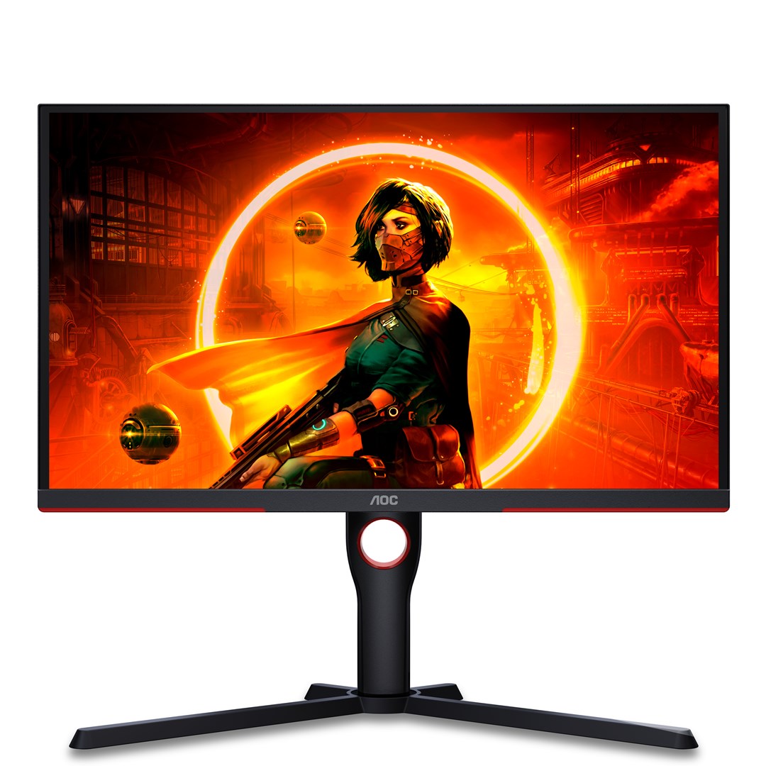 AOC G3 25G3ZM/BK computer monitor 62.2 cm (24.5") 1920 x 1080 pixels Full HD Black, Red – AOC