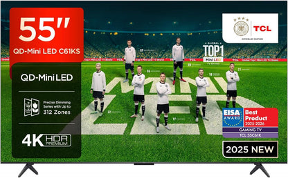 TCL C61KS 55C61KS TV 139.7 cm (55") 4K Ultra HD Smart TV Wi-Fi Black