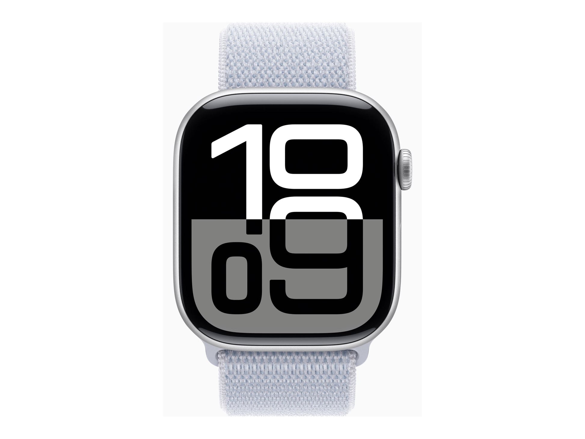Apple Watch Series 10 46mm Silver (Ljusblå Nylonrem) – Apple