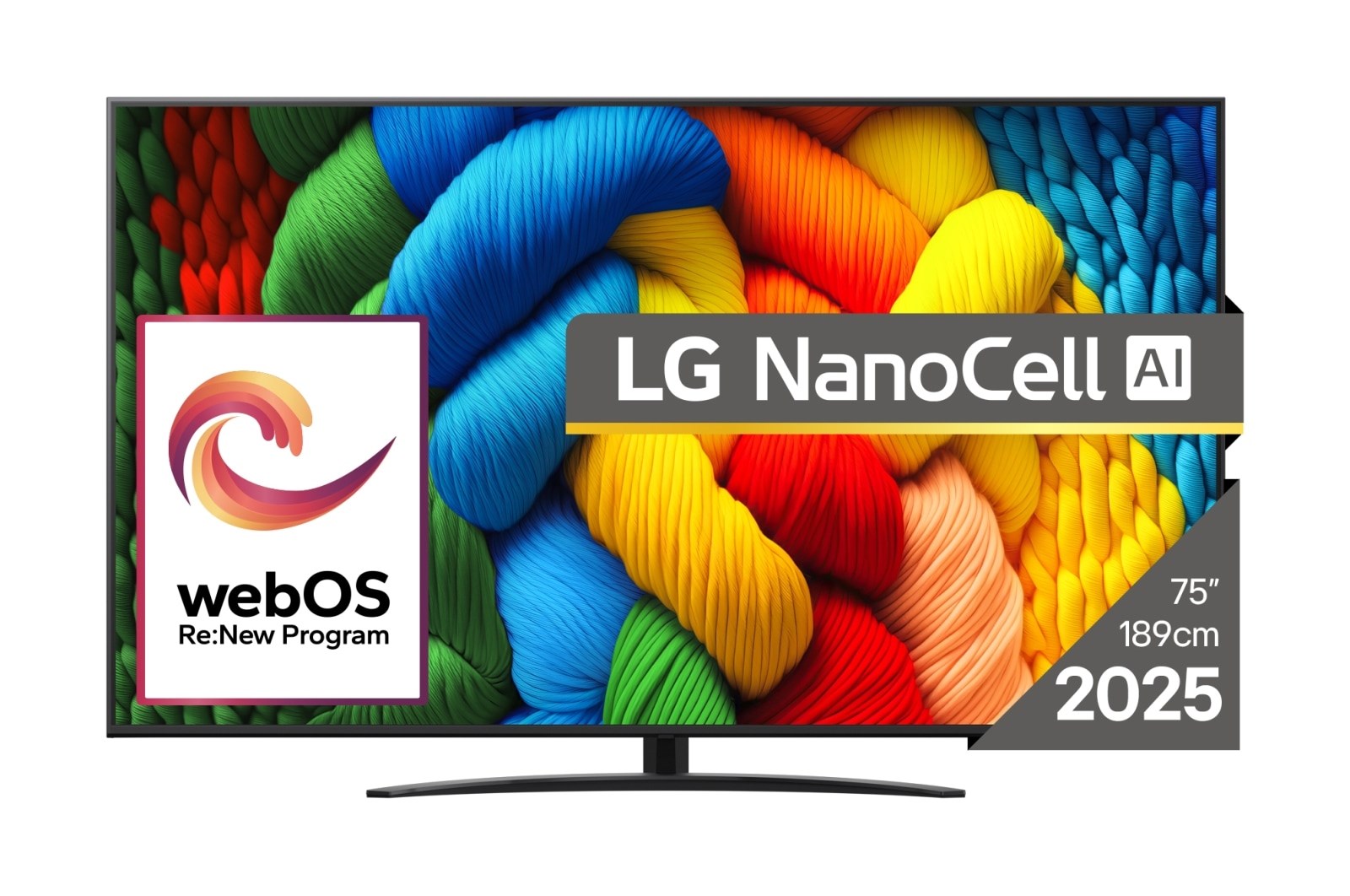 LG NanoCell AI 75NANO81A3A TV 190.5 cm (75") 4K Ultra HD Smart TV Wi-Fi Black – LG