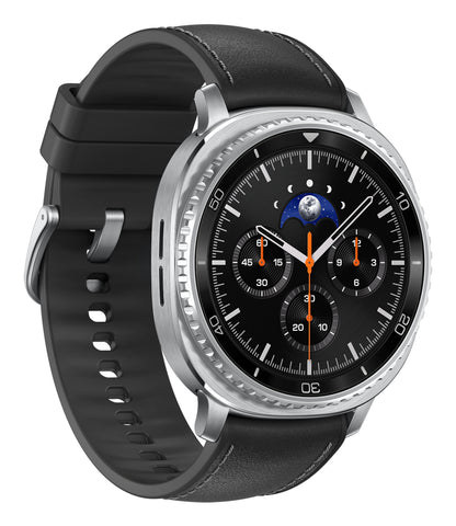 Samsung Galaxy Watch 8 Classic Silver (Svart Rem) – Samsung