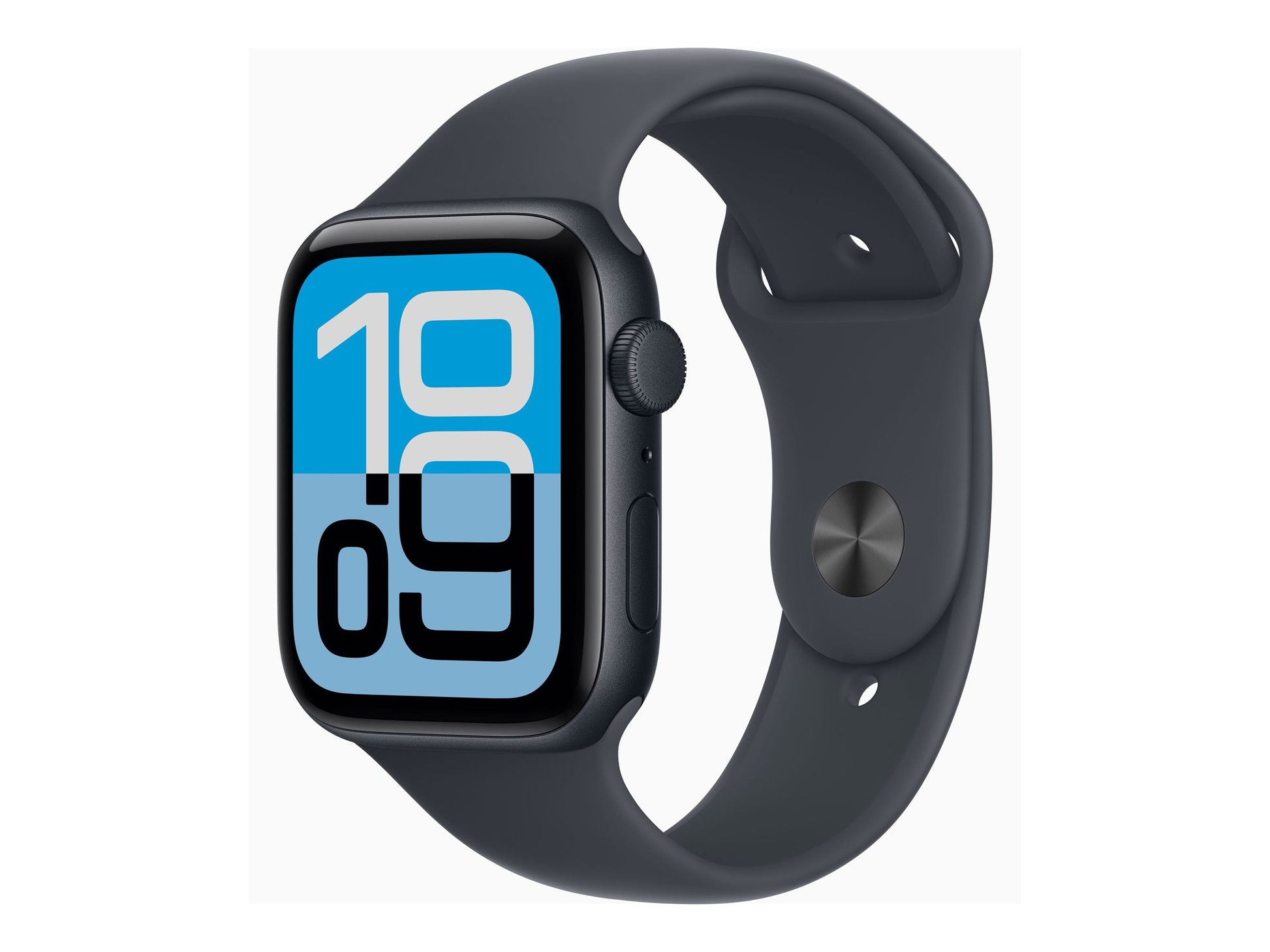 Apple Watch SE 3 44mm Mörkblå (Mörkblå Gummirem S/M) – Apple
