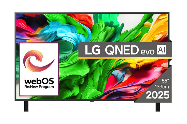 LG QNED AI 55QNED85A3C TV 139.7 cm (55") 4K Ultra HD Smart TV Wi-Fi Black
