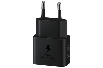 Samsung USB-C Snabbladdare 25W T2510 + USB-C Kabel Svart – Samsung