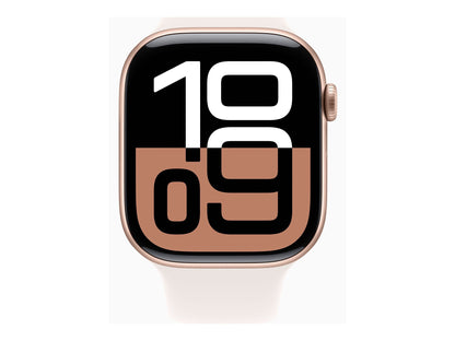 Apple Watch Series 10 46mm Guld (Rosé Gummiband M/L) – Apple