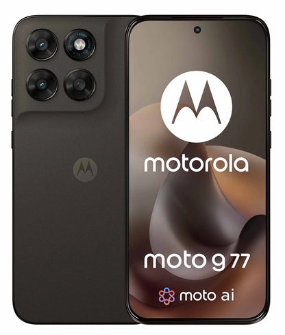 Motorola Moto G77 5G 12/256 GB smartphone in Pantone Black Olive – Motorola