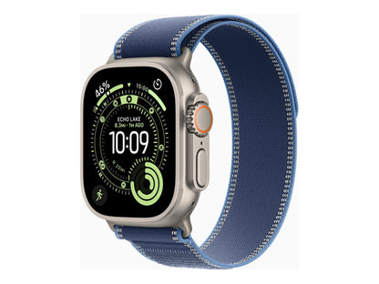 Apple Watch Ultra 3 49mm Titanium (Blå Textilband S/M) – Apple