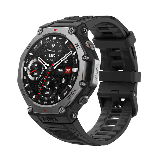 Amazfit T-Rex 3 Grå (Svart Silikonband) – Amazfit