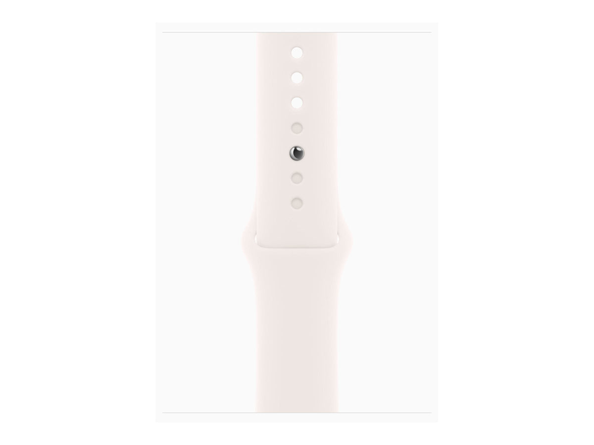Apple Watch Series 11 46mm 5G Guld (Ljusrosa Gummiband S/M) – Apple