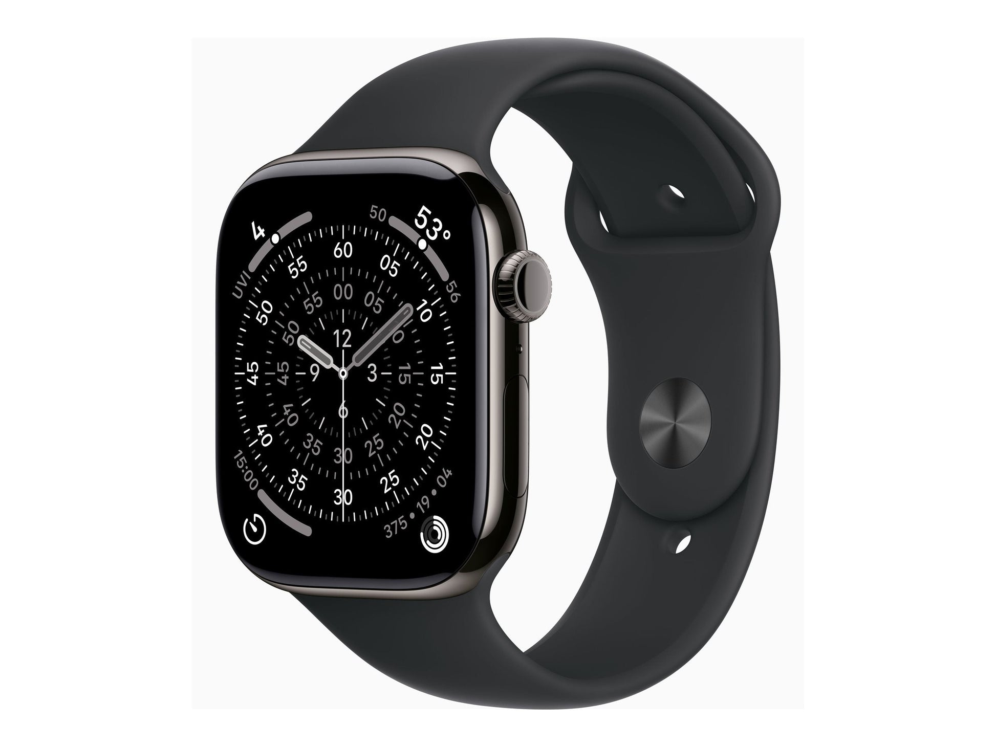 Apple Watch Series 11 46mm 5G Skiffer Titanium (Svart Gummiband S/M) – Apple
