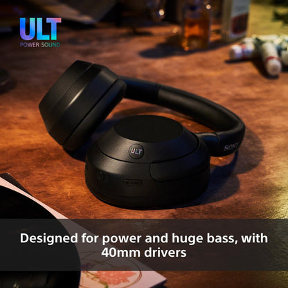 Sony WHULT900NB hörlur och headset Kabel & Trådlös Huvudband Samtal/musik Bluetooth Svart