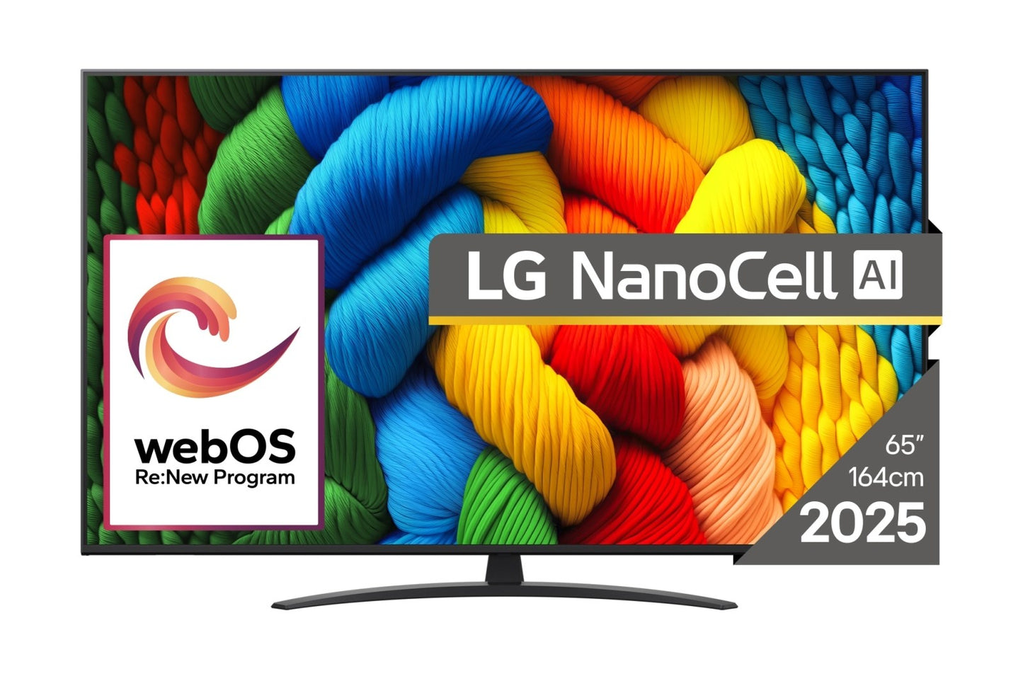 LG NanoCell AI 65NANO81A3A TV 165.1 cm (65") 4K Ultra HD Smart TV Wi-Fi Black – LG