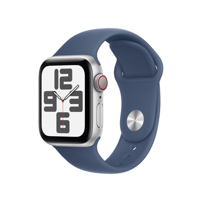 Apple Watch SE OLED 40 mm Digital 324 x 394 pixlar Pekskärm 4G Silver Wi-Fi GPS