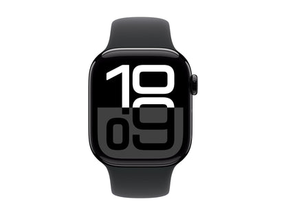 Apple Watch Series 10 42mm Black (Black Rubber Strap S/M) – Apple