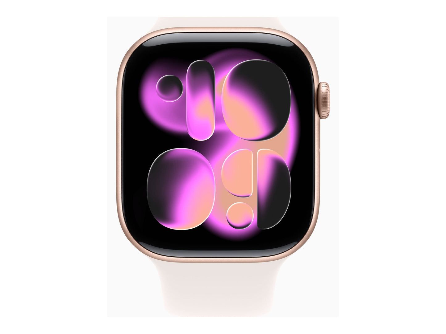 Apple Watch Series 11 46mm 5G Guld (Ljusrosa Gummiband S/M) – Apple