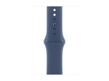 Apple Watch Series 10 4G 42mm Silver (Blå Gummiband S/M) – Apple