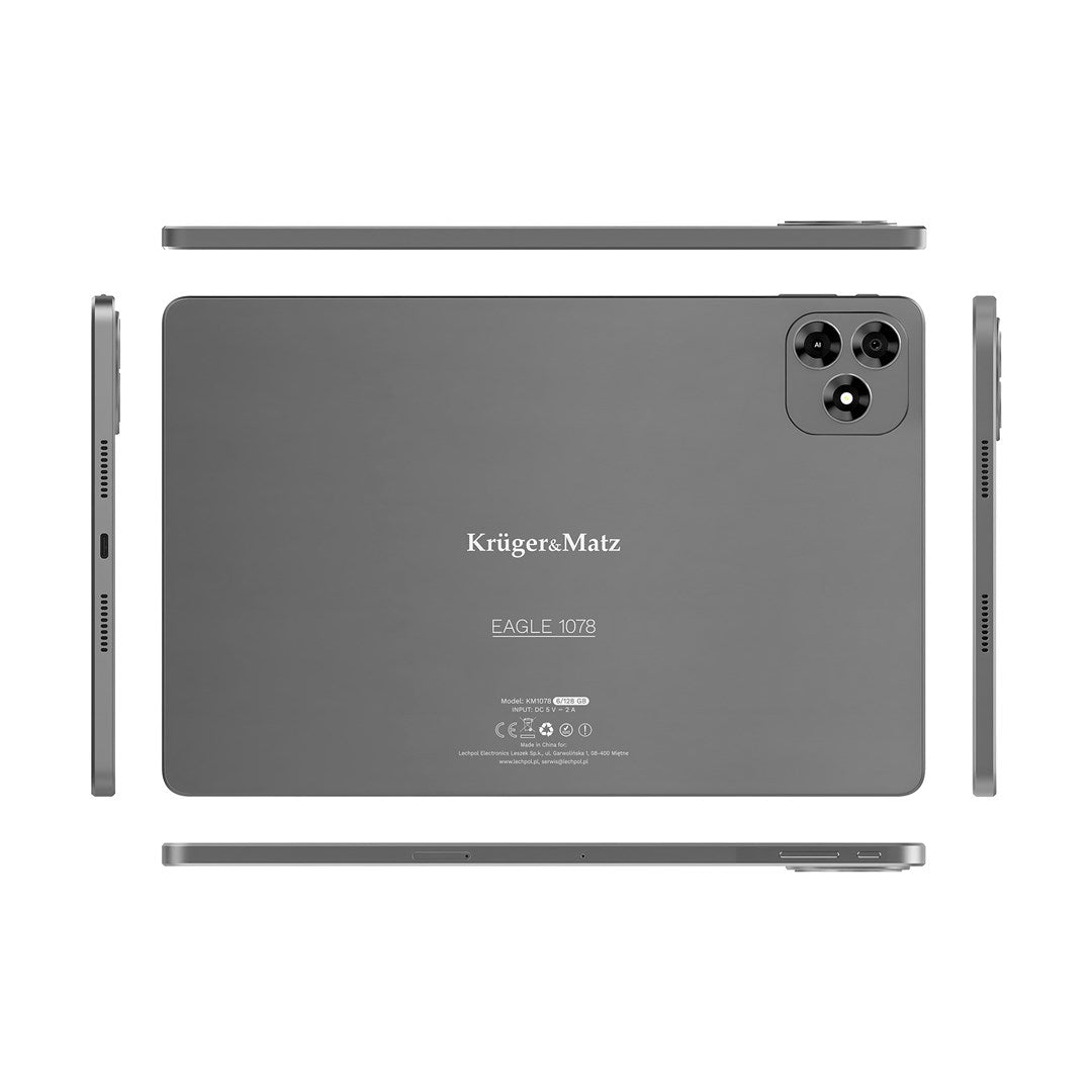 Krüger&Matz KM1078 tablet 6 GB RAM 128 GB Octa-Core (10,95") Wi-Fi 5 (802.11ac) Android 15
