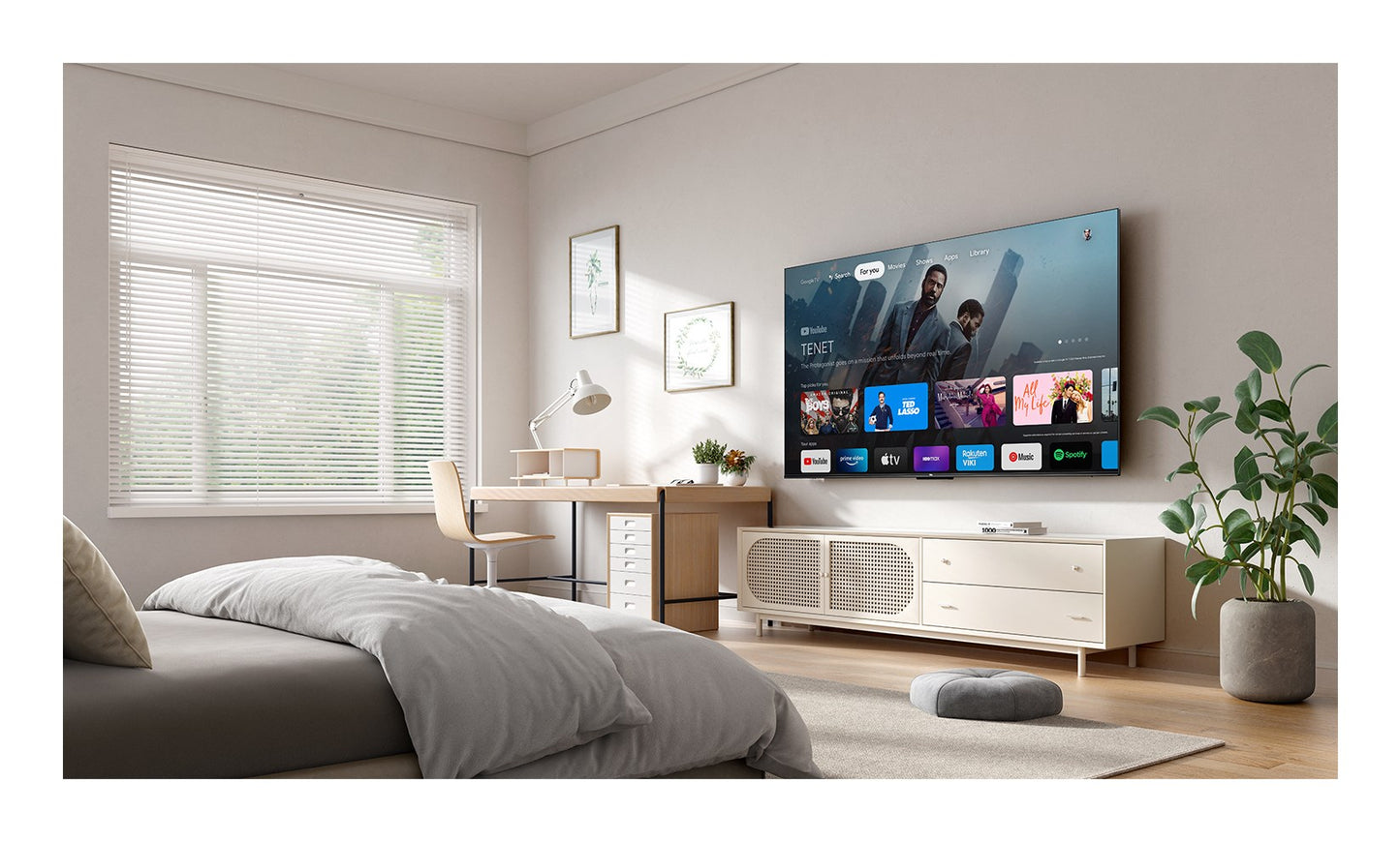 TCL 43P69K TV 109.2 cm (43") 4K Ultra HD Smart TV Wi-Fi Black
