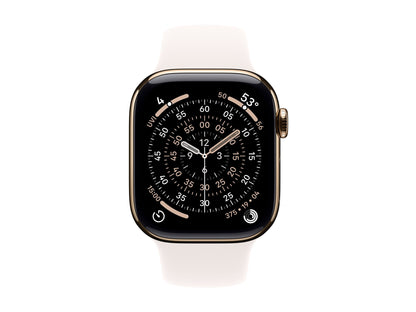 Apple Watch Series 11 42mm 5G Guld Titanium (Ljusrosa Gummiband M/L) – Apple
