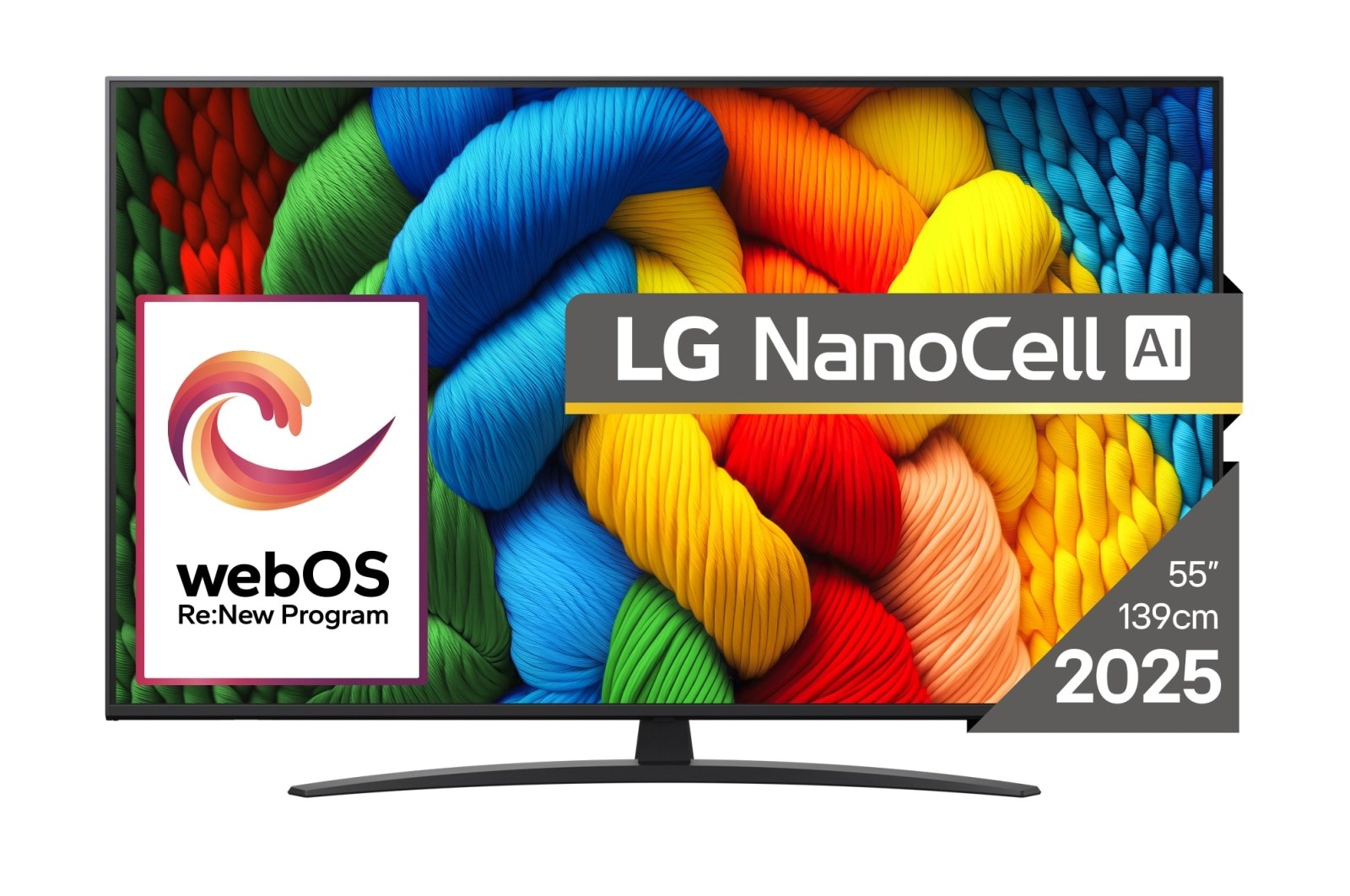 LG NanoCell AI 55NANO81A3A TV 139.7 cm (55") 4K Ultra HD Smart TV Wi-Fi Black – LG
