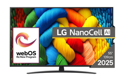 LG NanoCell AI 55NANO81A3A TV 139.7 cm (55") 4K Ultra HD Smart TV Wi-Fi Black – LG