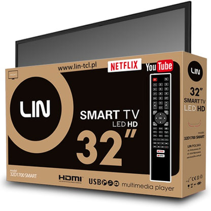 TV 32" LIN 32D1700 SMART HD Ready DVB-T2 – LIN
