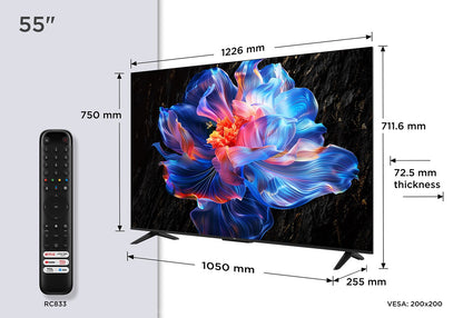 TCL V6C 55V6C TV 139.7 cm (55") 4K Ultra HD Smart TV Wi-Fi Metallic 270 cd/m² – TCL