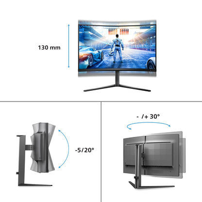 Philips Evnia 5000 32M2C5500W/00 computer monitor 80 cm (31.5") 2560 x 1440 pixels Quad HD LCD Black