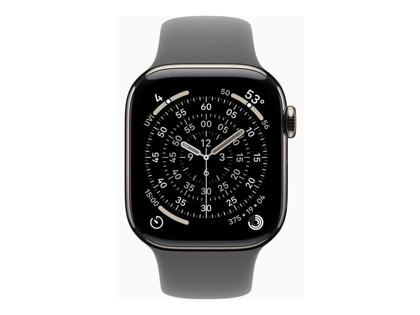 Apple Watch Series 11 42mm 5G Naturel Titanium (Grå Gummiband S/M) – Apple