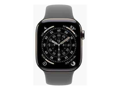 Apple Watch Series 11 42mm 5G Naturel Titanium (Grå Gummiband S/M) – Apple