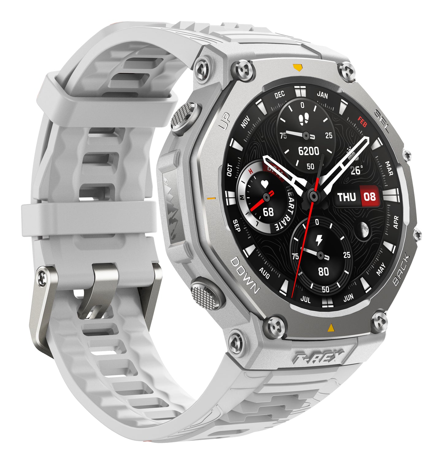 Amazfit T-Rex 3 Grå (Grått Silikonband) – Amazfit