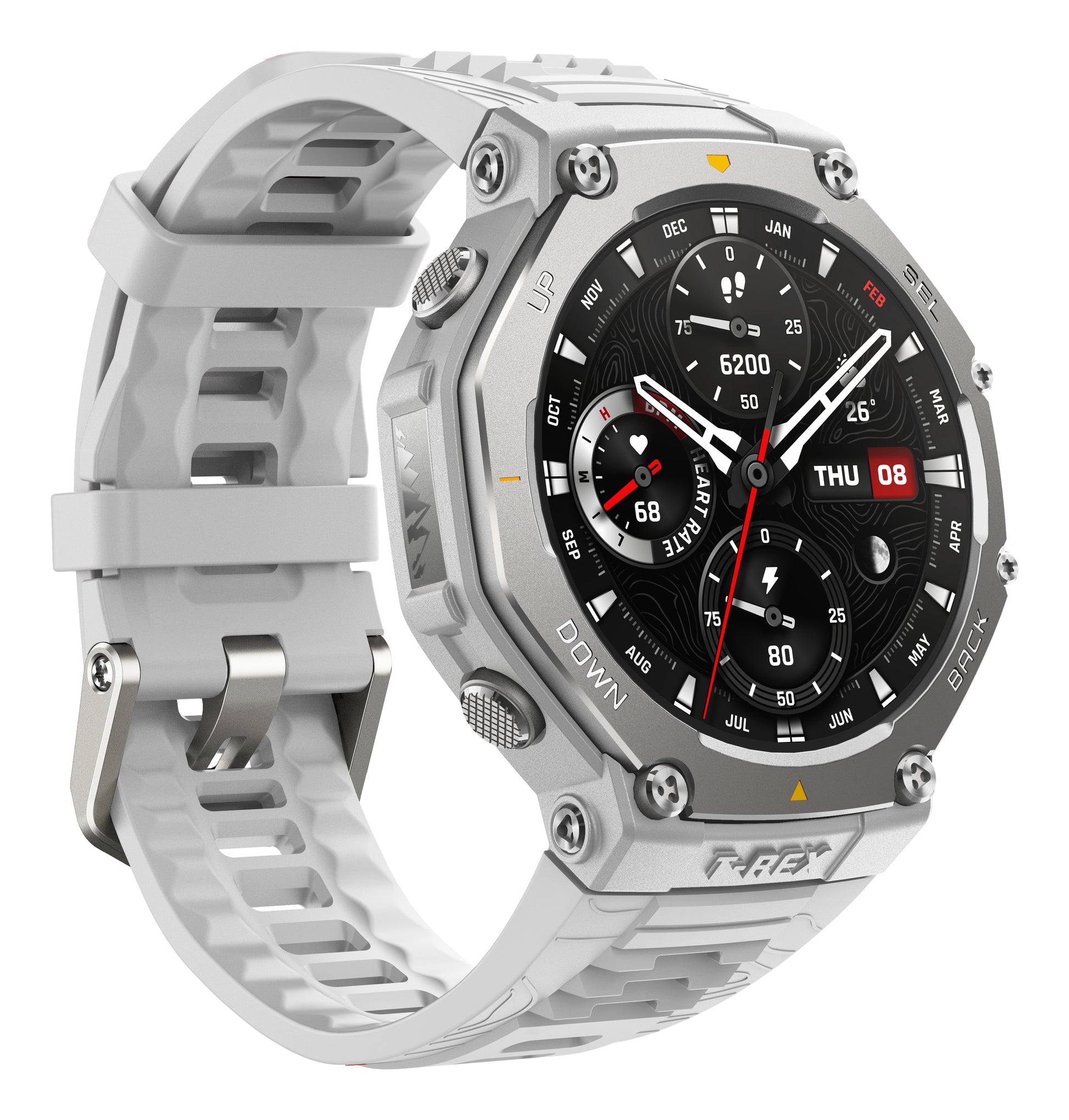 Amazfit T-Rex 3 Grå (Grått Silikonband) – Amazfit