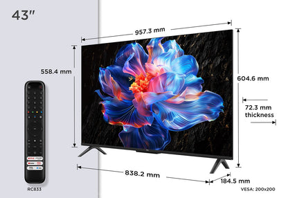 TCL V6C 43V6C TV 109.2 cm (43") 4K Ultra HD Smart TV Wi-Fi Metallic 260 cd/m²