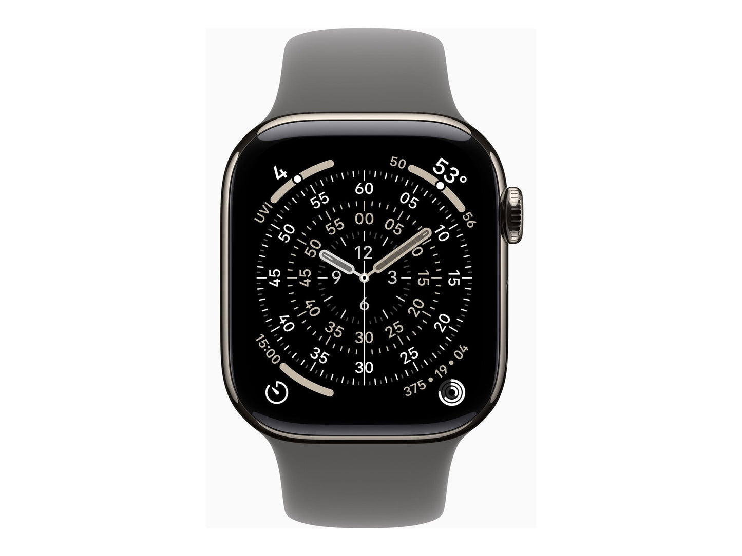 Apple Watch Series 11 42mm 5G Naturel Titanium (Grå Gummiband M/L) – Apple