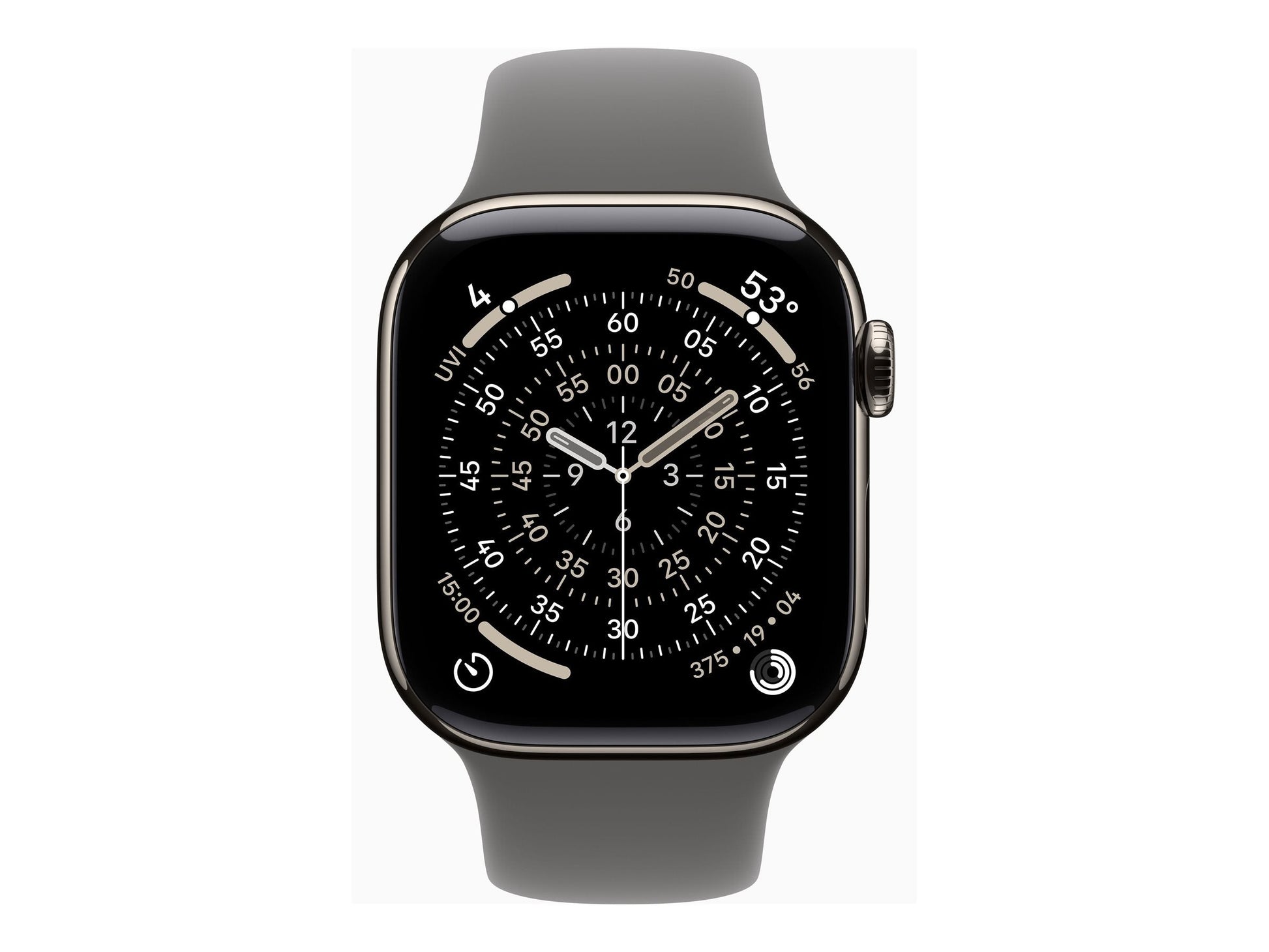 Apple Watch Series 11 42mm 5G Naturel Titanium (Grå Gummiband M/L) – Apple