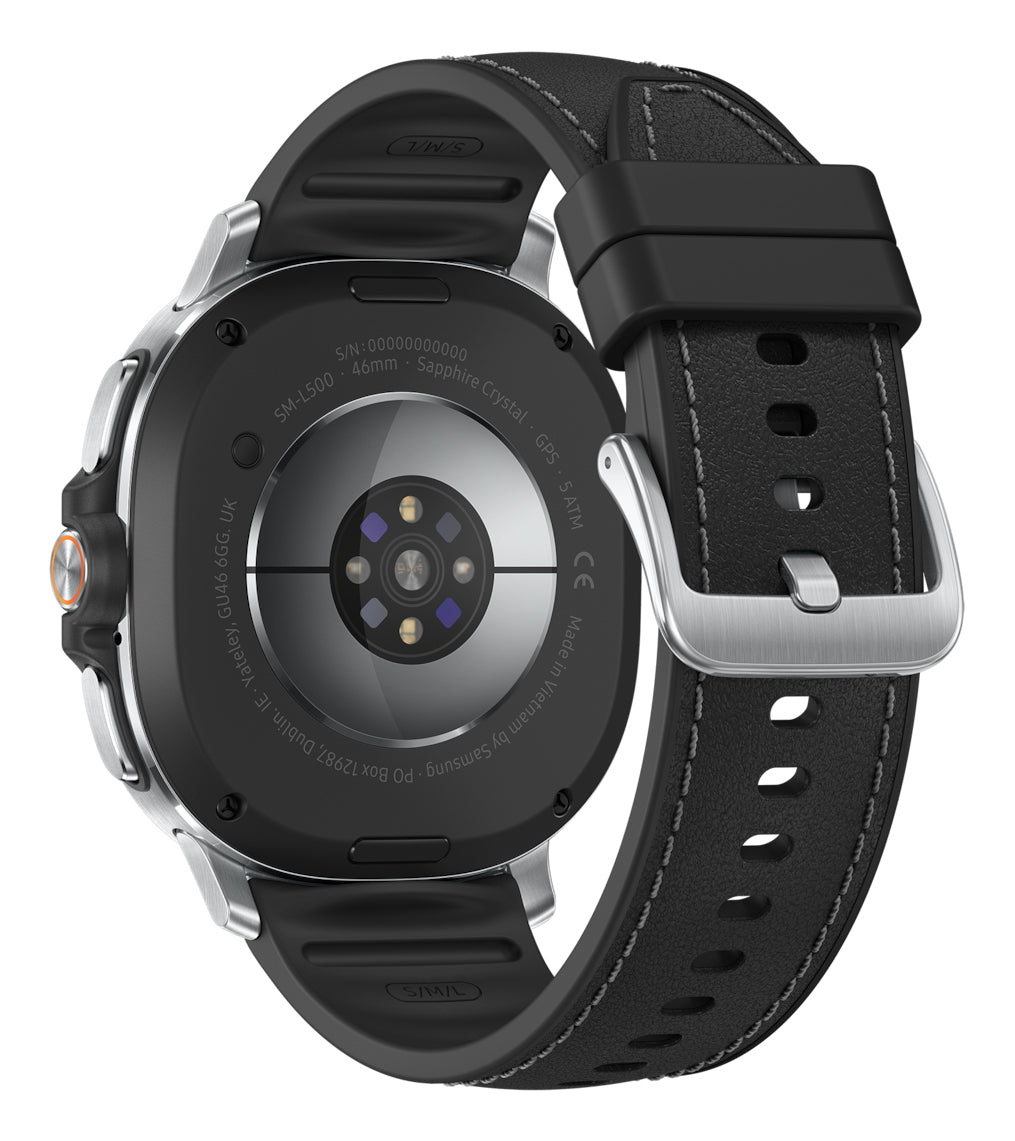 Samsung Galaxy Watch 8 Classic Silver (Svart Rem) – Samsung