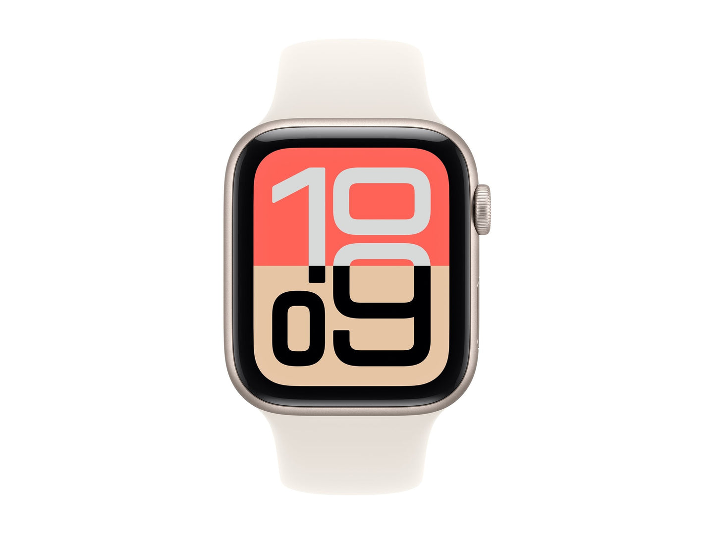 Apple Watch SE 3 44mm Guld (Beige Gummiband M/L) – Apple