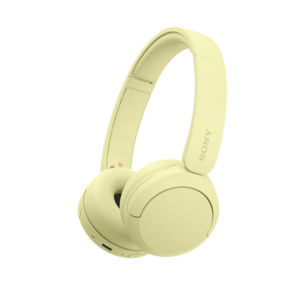 Sony WHCH520Y.CE7 hörlur och headset Trådlös Huvudband Samtal/musik USB Type-C Bluetooth Gul