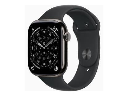Apple Watch Series 11 46mm 5G Slate Titanium (Black Rubber Strap S/M)