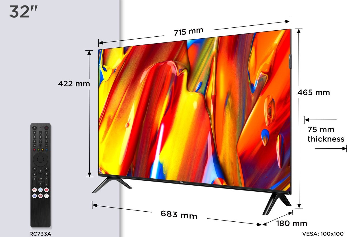 TCL 32V5C TV 81.3 cm (32") Full HD Smart TV Wi-Fi Black – TCL