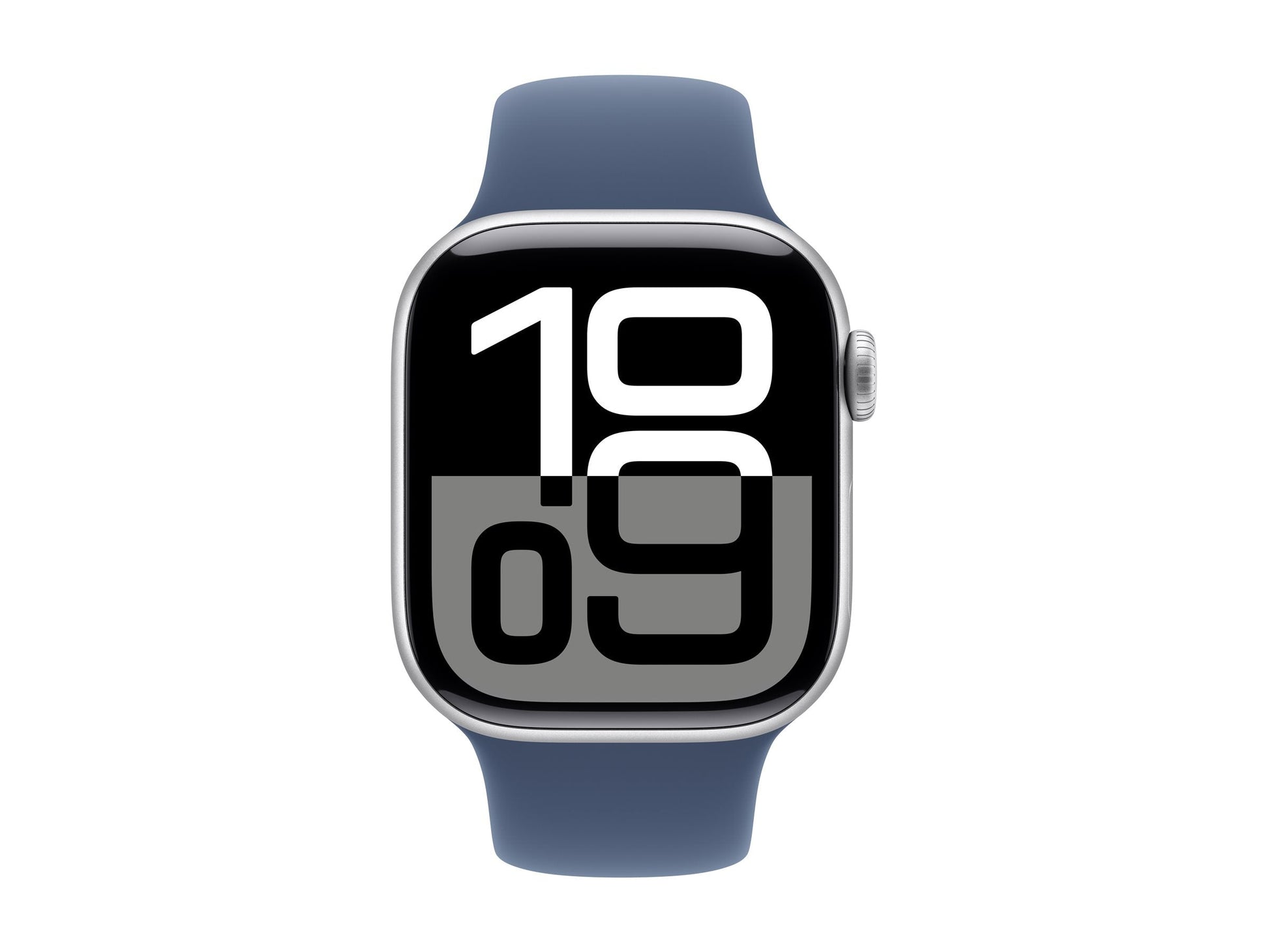 Apple Watch Series 10 4G 42mm Silver (Blå Gummiband S/M) – Apple