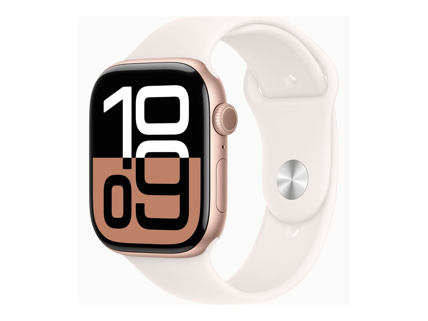 Apple Watch Series 10 46mm Guld (Rosé Gummiband M/L) – Apple