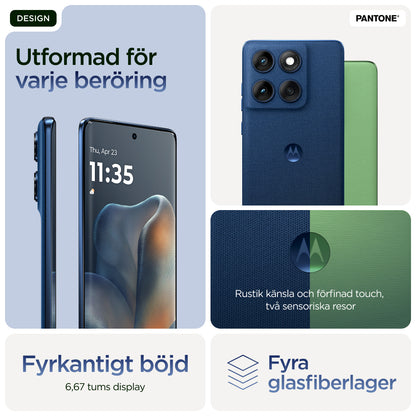 Motorola edge 60 16,9 cm (6.67") Dubbla SIM-kort Android 15 5G USB Type-C 8 GB 256 GB 5200 mAh Blå