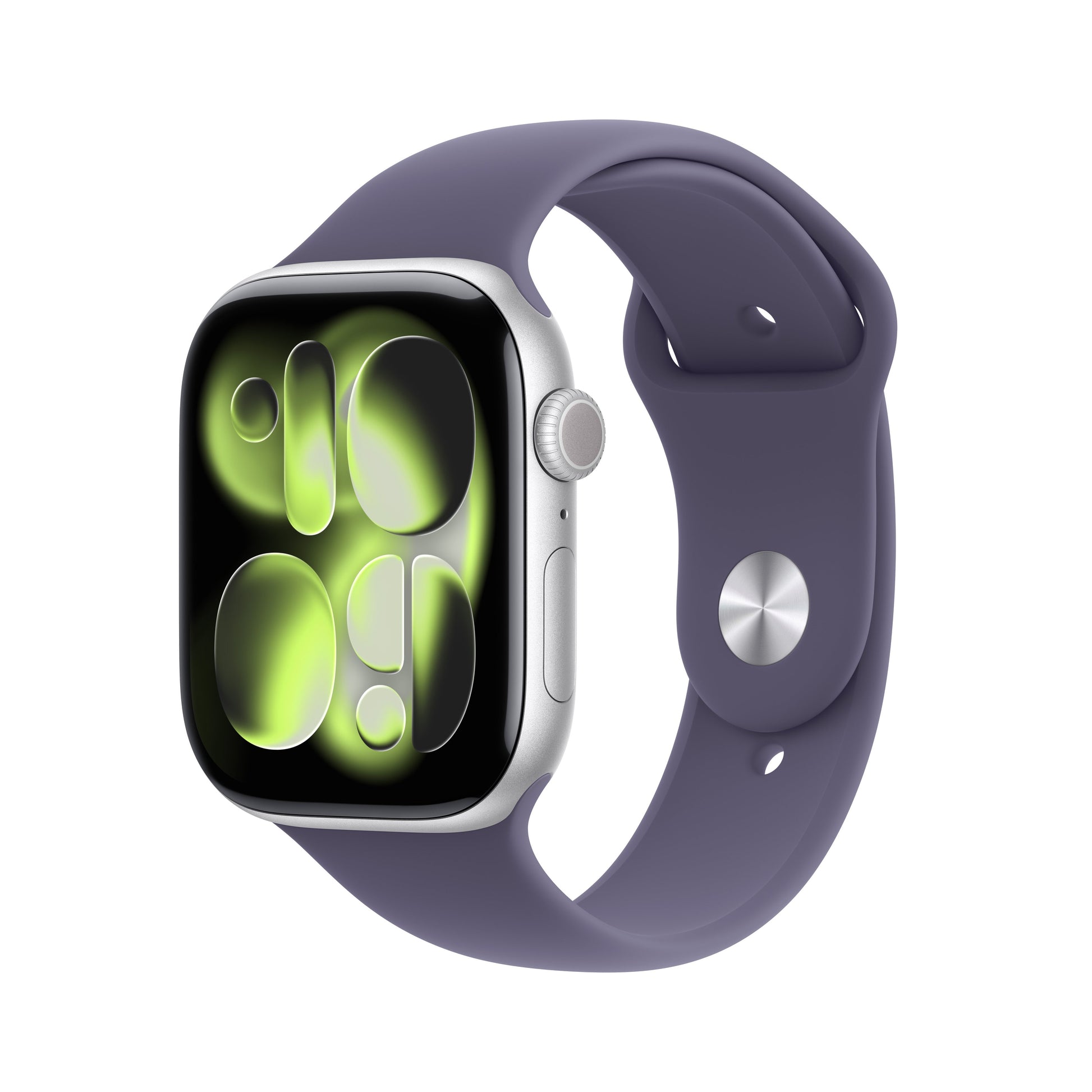 Apple Watch Series 11 46mm 5G Silver (Lila Gummiband S/M) – Apple