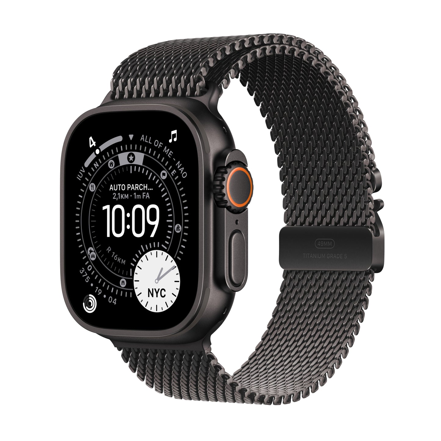 Apple Watch Ultra 3 49mm Svart (Svart Milanese Rem M) – Apple