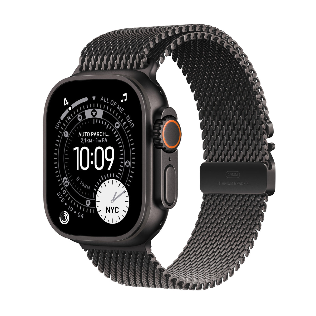 Apple Watch Ultra 3 49mm Svart (Svart Milanese Rem M) – Apple
